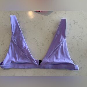 Blackbough Light Lavender V-Neck Bikini Top